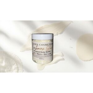 Cashmere Glow – Vanilla, Bergamot & Sandalwood Whipped Body Butter 8 oz jar